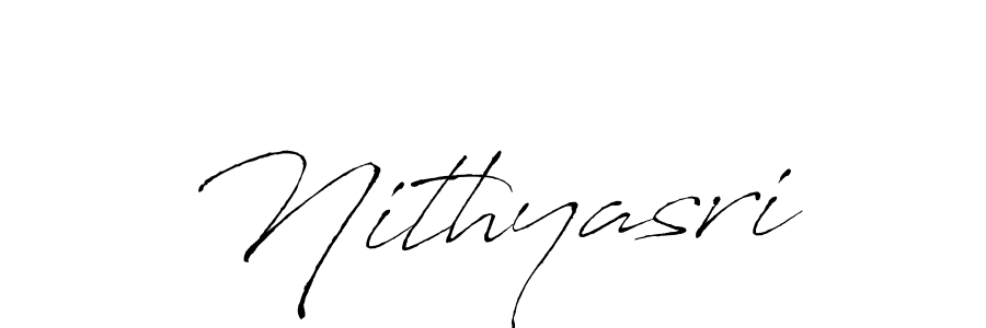 Design your own signature with our free online signature maker. With this signature software, you can create a handwritten (Antro_Vectra) signature for name Nithyasri. Nithyasri signature style 6 images and pictures png