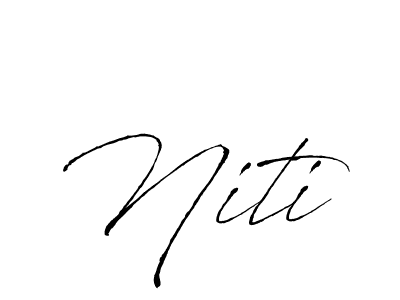 Antro_Vectra is a professional signature style that is perfect for those who want to add a touch of class to their signature. It is also a great choice for those who want to make their signature more unique. Get Niti name to fancy signature for free. Niti signature style 6 images and pictures png