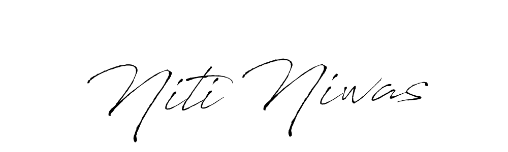 Design your own signature with our free online signature maker. With this signature software, you can create a handwritten (Antro_Vectra) signature for name Niti Niwas. Niti Niwas signature style 6 images and pictures png