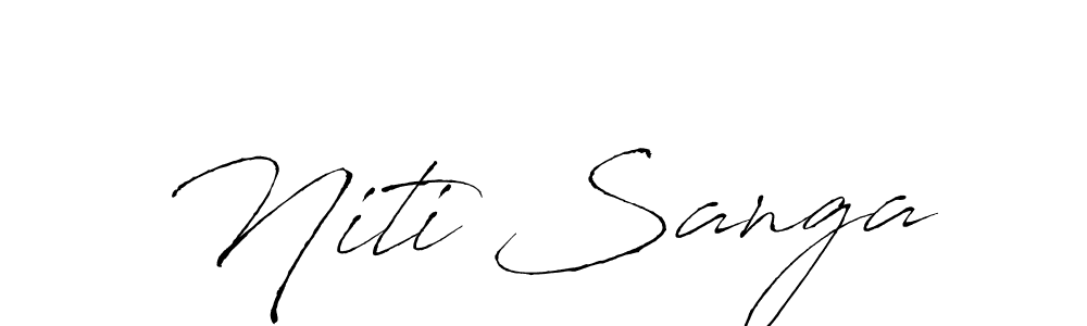 Antro_Vectra is a professional signature style that is perfect for those who want to add a touch of class to their signature. It is also a great choice for those who want to make their signature more unique. Get Niti Sanga name to fancy signature for free. Niti Sanga signature style 6 images and pictures png