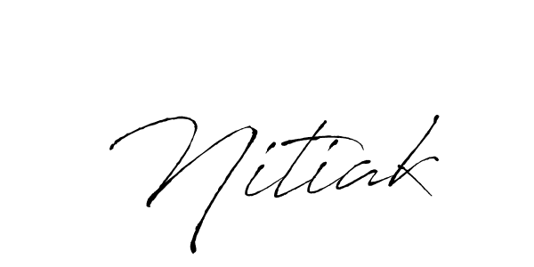 Also You can easily find your signature by using the search form. We will create Nitiak name handwritten signature images for you free of cost using Antro_Vectra sign style. Nitiak signature style 6 images and pictures png