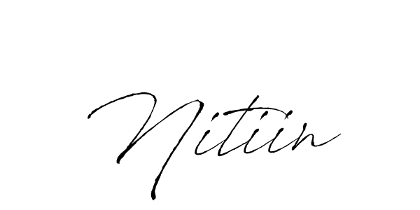 Design your own signature with our free online signature maker. With this signature software, you can create a handwritten (Antro_Vectra) signature for name Nitiin. Nitiin signature style 6 images and pictures png