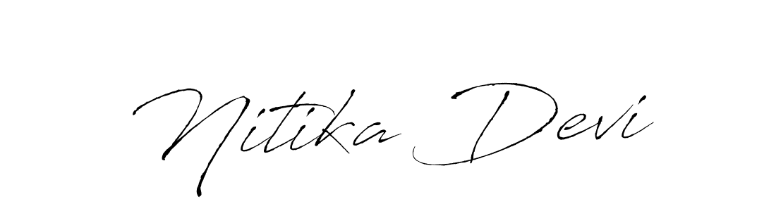 Design your own signature with our free online signature maker. With this signature software, you can create a handwritten (Antro_Vectra) signature for name Nitika Devi. Nitika Devi signature style 6 images and pictures png