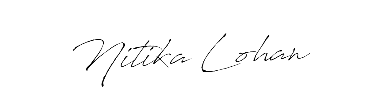 Nitika Lohan stylish signature style. Best Handwritten Sign (Antro_Vectra) for my name. Handwritten Signature Collection Ideas for my name Nitika Lohan. Nitika Lohan signature style 6 images and pictures png