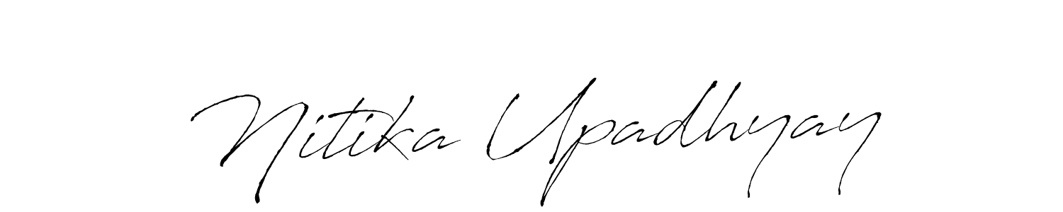 Make a beautiful signature design for name Nitika Upadhyay. With this signature (Antro_Vectra) style, you can create a handwritten signature for free. Nitika Upadhyay signature style 6 images and pictures png