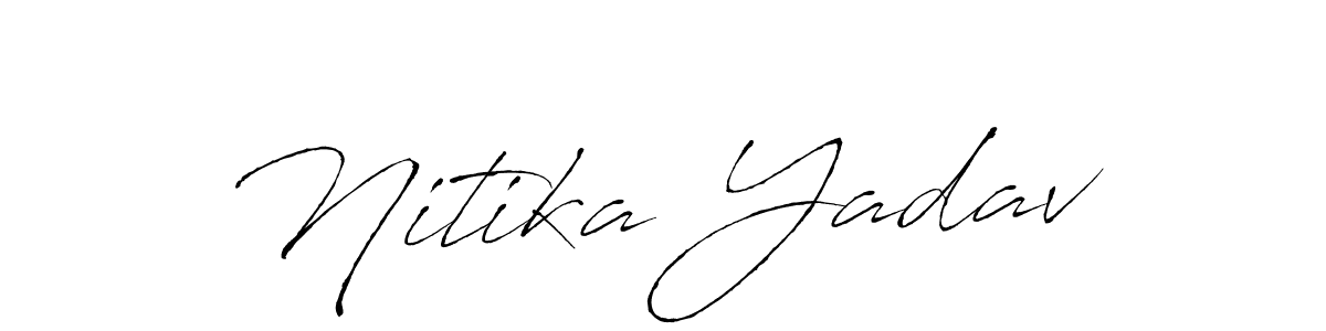 if you are searching for the best signature style for your name Nitika Yadav. so please give up your signature search. here we have designed multiple signature styles  using Antro_Vectra. Nitika Yadav signature style 6 images and pictures png