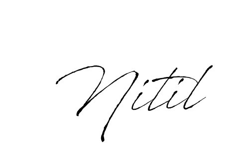 Here are the top 10 professional signature styles for the name Nitil. These are the best autograph styles you can use for your name. Nitil signature style 6 images and pictures png
