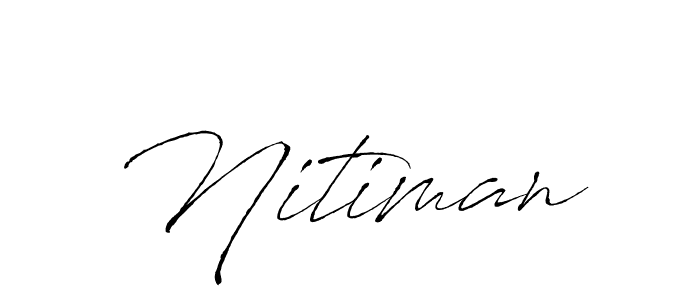 Also we have Nitiman name is the best signature style. Create professional handwritten signature collection using Antro_Vectra autograph style. Nitiman signature style 6 images and pictures png