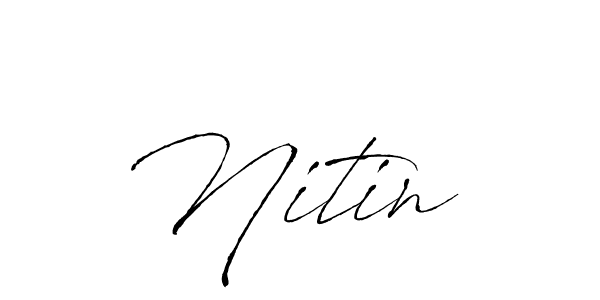 The best way (Antro_Vectra) to make a short signature is to pick only two or three words in your name. The name Nitin  include a total of six letters. For converting this name. Nitin  signature style 6 images and pictures png