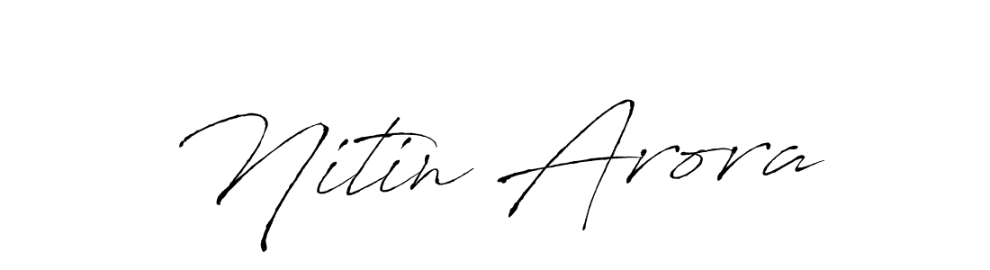 Create a beautiful signature design for name Nitin Arora. With this signature (Antro_Vectra) fonts, you can make a handwritten signature for free. Nitin Arora signature style 6 images and pictures png