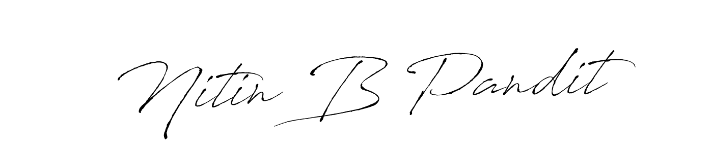This is the best signature style for the Nitin B Pandit name. Also you like these signature font (Antro_Vectra). Mix name signature. Nitin B Pandit signature style 6 images and pictures png