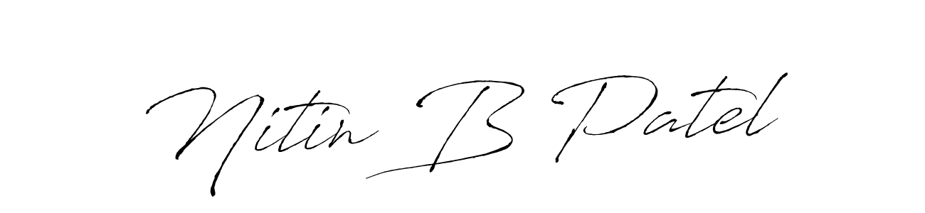 The best way (Antro_Vectra) to make a short signature is to pick only two or three words in your name. The name Nitin B Patel include a total of six letters. For converting this name. Nitin B Patel signature style 6 images and pictures png