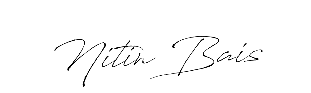 Also You can easily find your signature by using the search form. We will create Nitin Bais name handwritten signature images for you free of cost using Antro_Vectra sign style. Nitin Bais signature style 6 images and pictures png