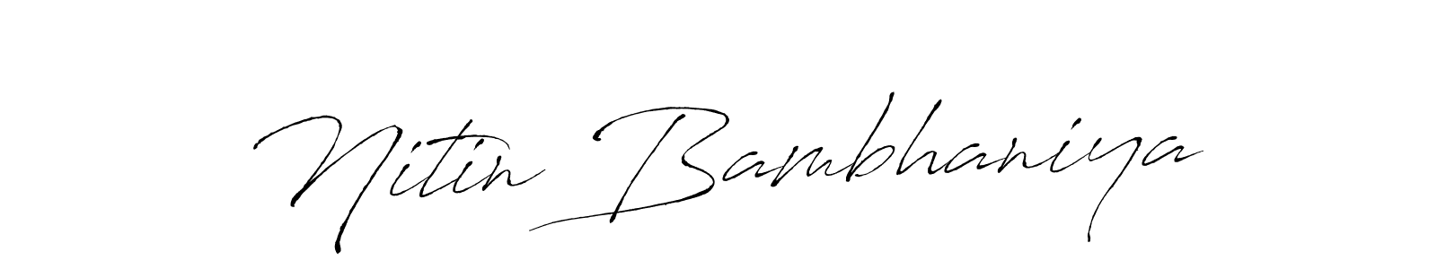 Make a beautiful signature design for name Nitin Bambhaniya. Use this online signature maker to create a handwritten signature for free. Nitin Bambhaniya signature style 6 images and pictures png