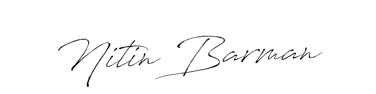 Use a signature maker to create a handwritten signature online. With this signature software, you can design (Antro_Vectra) your own signature for name Nitin Barman. Nitin Barman signature style 6 images and pictures png