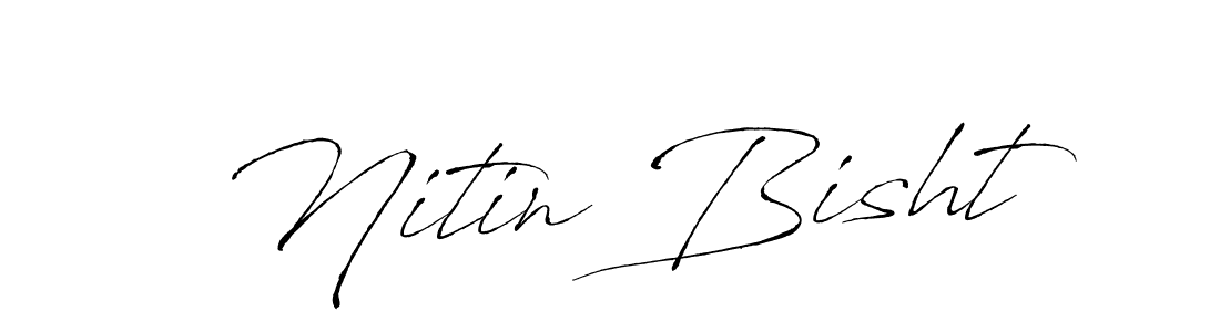 How to make Nitin Bisht signature? Antro_Vectra is a professional autograph style. Create handwritten signature for Nitin Bisht name. Nitin Bisht signature style 6 images and pictures png