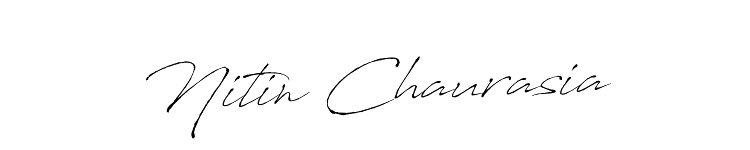 The best way (Antro_Vectra) to make a short signature is to pick only two or three words in your name. The name Nitin Chaurasia include a total of six letters. For converting this name. Nitin Chaurasia signature style 6 images and pictures png