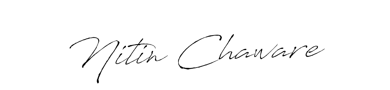 Use a signature maker to create a handwritten signature online. With this signature software, you can design (Antro_Vectra) your own signature for name Nitin Chaware. Nitin Chaware signature style 6 images and pictures png