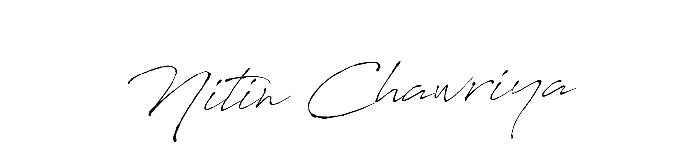 You can use this online signature creator to create a handwritten signature for the name Nitin Chawriya. This is the best online autograph maker. Nitin Chawriya signature style 6 images and pictures png