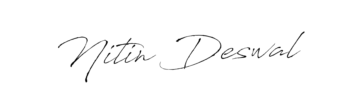 This is the best signature style for the Nitin Deswal name. Also you like these signature font (Antro_Vectra). Mix name signature. Nitin Deswal signature style 6 images and pictures png