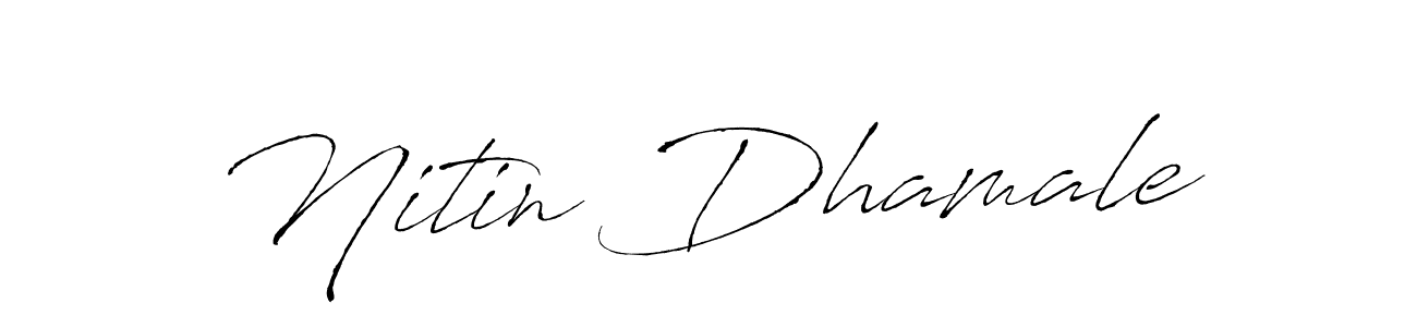 Make a beautiful signature design for name Nitin Dhamale. Use this online signature maker to create a handwritten signature for free. Nitin Dhamale signature style 6 images and pictures png