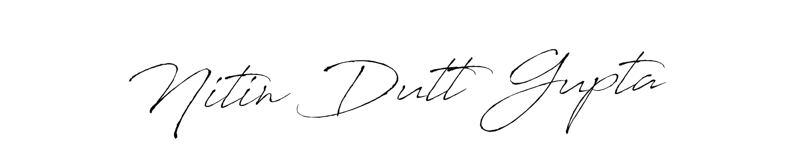 Design your own signature with our free online signature maker. With this signature software, you can create a handwritten (Antro_Vectra) signature for name Nitin Dutt Gupta. Nitin Dutt Gupta signature style 6 images and pictures png