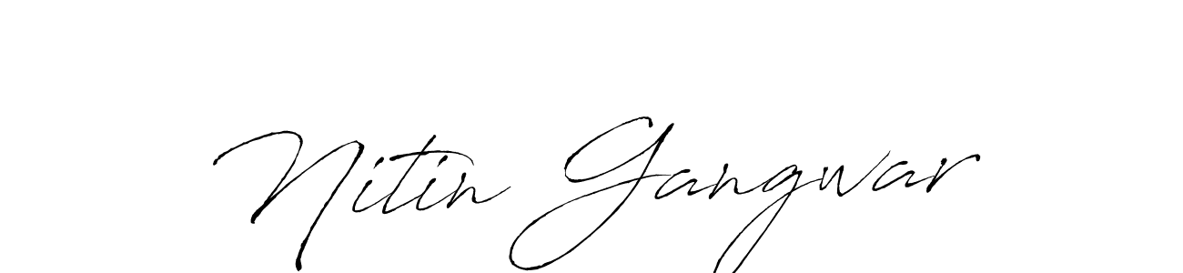 Make a beautiful signature design for name Nitin Gangwar. Use this online signature maker to create a handwritten signature for free. Nitin Gangwar signature style 6 images and pictures png