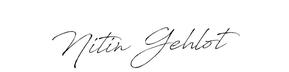 This is the best signature style for the Nitin Gehlot name. Also you like these signature font (Antro_Vectra). Mix name signature. Nitin Gehlot signature style 6 images and pictures png