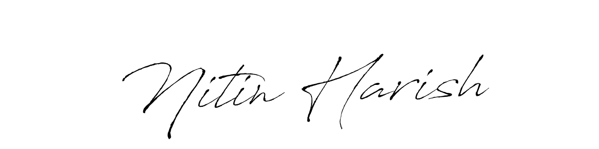 This is the best signature style for the Nitin Harish name. Also you like these signature font (Antro_Vectra). Mix name signature. Nitin Harish signature style 6 images and pictures png
