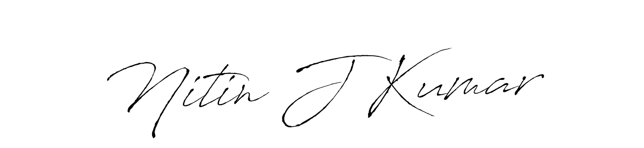 Create a beautiful signature design for name Nitin J Kumar. With this signature (Antro_Vectra) fonts, you can make a handwritten signature for free. Nitin J Kumar signature style 6 images and pictures png