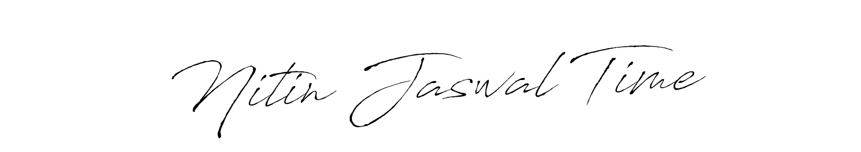 How to make Nitin Jaswal Time name signature. Use Antro_Vectra style for creating short signs online. This is the latest handwritten sign. Nitin Jaswal Time signature style 6 images and pictures png