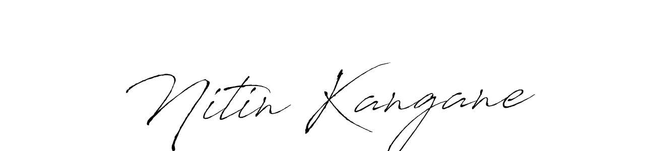 The best way (Antro_Vectra) to make a short signature is to pick only two or three words in your name. The name Nitin Kangane include a total of six letters. For converting this name. Nitin Kangane signature style 6 images and pictures png