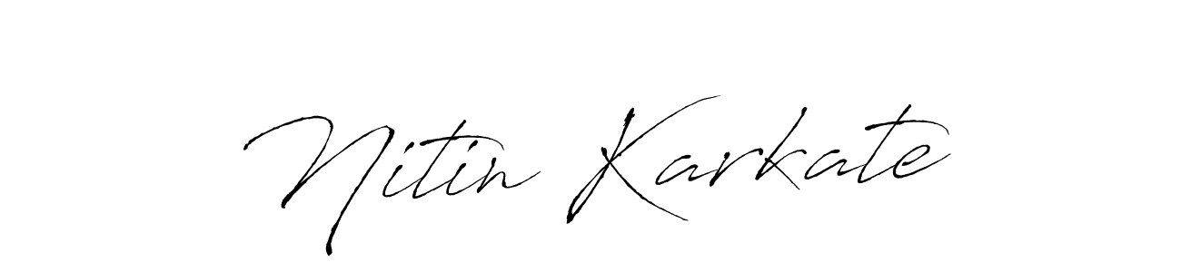 You should practise on your own different ways (Antro_Vectra) to write your name (Nitin Karkate) in signature. don't let someone else do it for you. Nitin Karkate signature style 6 images and pictures png