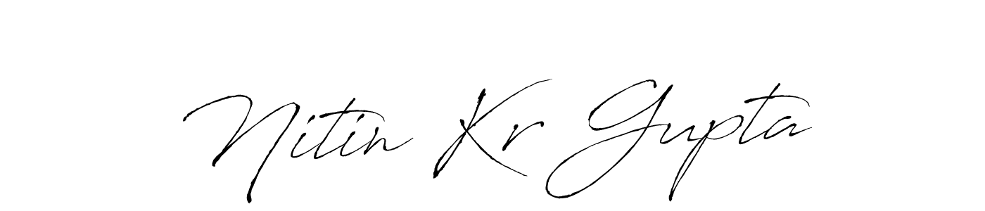 Also we have Nitin Kr Gupta name is the best signature style. Create professional handwritten signature collection using Antro_Vectra autograph style. Nitin Kr Gupta signature style 6 images and pictures png