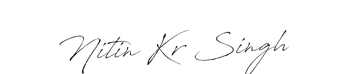 Make a beautiful signature design for name Nitin Kr Singh. Use this online signature maker to create a handwritten signature for free. Nitin Kr Singh signature style 6 images and pictures png