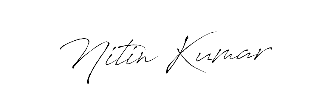 Use a signature maker to create a handwritten signature online. With this signature software, you can design (Antro_Vectra) your own signature for name Nitin Kumar. Nitin Kumar signature style 6 images and pictures png
