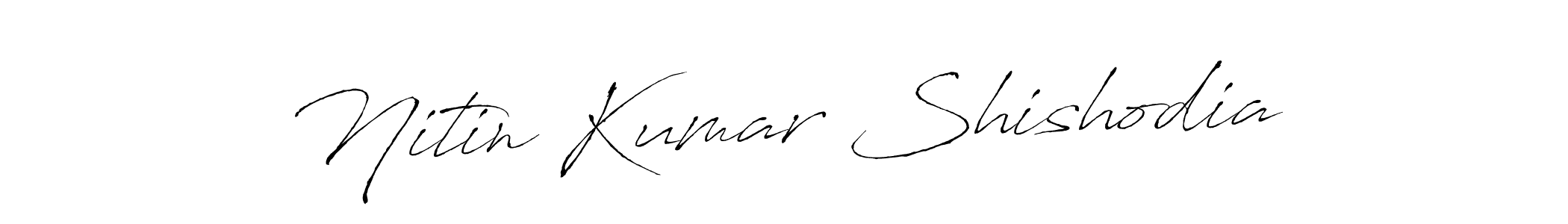 The best way (Antro_Vectra) to make a short signature is to pick only two or three words in your name. The name Nitin Kumar Shishodia include a total of six letters. For converting this name. Nitin Kumar Shishodia signature style 6 images and pictures png