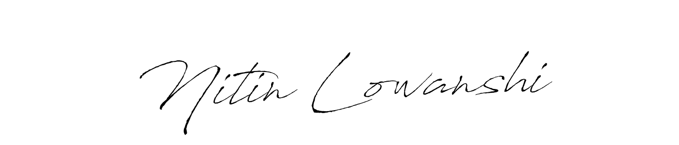 This is the best signature style for the Nitin Lowanshi name. Also you like these signature font (Antro_Vectra). Mix name signature. Nitin Lowanshi signature style 6 images and pictures png