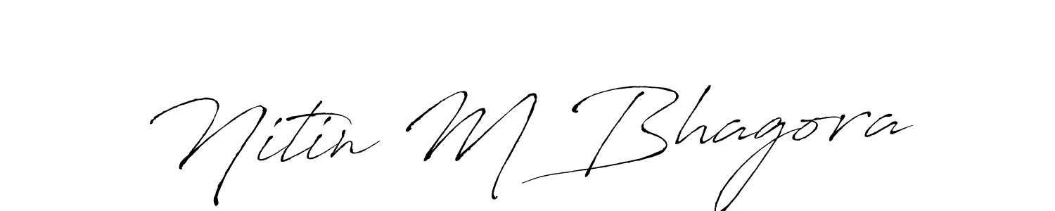 It looks lik you need a new signature style for name Nitin M Bhagora. Design unique handwritten (Antro_Vectra) signature with our free signature maker in just a few clicks. Nitin M Bhagora signature style 6 images and pictures png