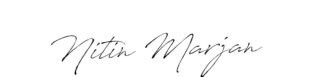 Similarly Antro_Vectra is the best handwritten signature design. Signature creator online .You can use it as an online autograph creator for name Nitin Marjan. Nitin Marjan signature style 6 images and pictures png