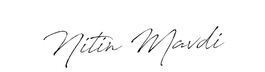 Make a beautiful signature design for name Nitin Mavdi. With this signature (Antro_Vectra) style, you can create a handwritten signature for free. Nitin Mavdi signature style 6 images and pictures png