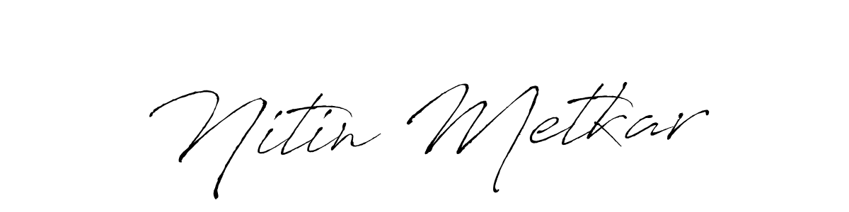 Similarly Antro_Vectra is the best handwritten signature design. Signature creator online .You can use it as an online autograph creator for name Nitin Metkar. Nitin Metkar signature style 6 images and pictures png