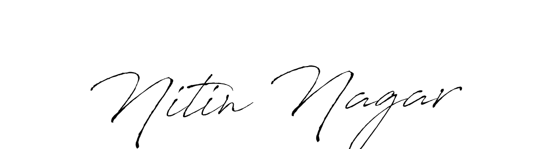 Nitin Nagar stylish signature style. Best Handwritten Sign (Antro_Vectra) for my name. Handwritten Signature Collection Ideas for my name Nitin Nagar. Nitin Nagar signature style 6 images and pictures png