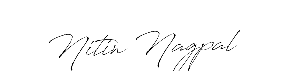 Create a beautiful signature design for name Nitin Nagpal. With this signature (Antro_Vectra) fonts, you can make a handwritten signature for free. Nitin Nagpal signature style 6 images and pictures png