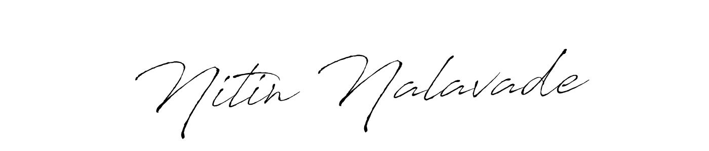 Make a beautiful signature design for name Nitin Nalavade. With this signature (Antro_Vectra) style, you can create a handwritten signature for free. Nitin Nalavade signature style 6 images and pictures png