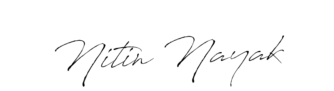 Nitin Nayak stylish signature style. Best Handwritten Sign (Antro_Vectra) for my name. Handwritten Signature Collection Ideas for my name Nitin Nayak. Nitin Nayak signature style 6 images and pictures png
