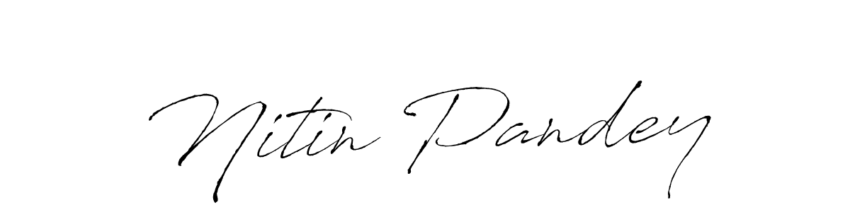 Also we have Nitin Pandey name is the best signature style. Create professional handwritten signature collection using Antro_Vectra autograph style. Nitin Pandey signature style 6 images and pictures png