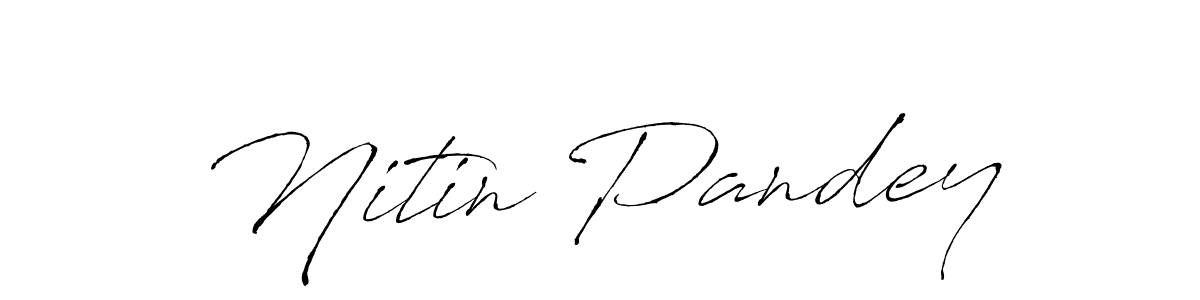 How to make Nitin Pandey signature? Antro_Vectra is a professional autograph style. Create handwritten signature for Nitin Pandey name. Nitin Pandey signature style 6 images and pictures png