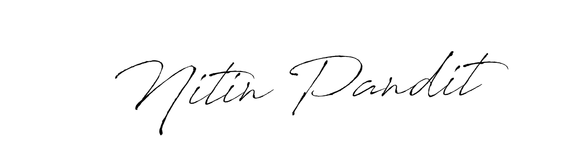 Similarly Antro_Vectra is the best handwritten signature design. Signature creator online .You can use it as an online autograph creator for name Nitin Pandit. Nitin Pandit signature style 6 images and pictures png