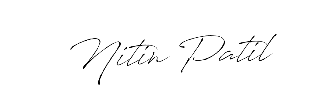 Create a beautiful signature design for name Nitin Patil. With this signature (Antro_Vectra) fonts, you can make a handwritten signature for free. Nitin Patil signature style 6 images and pictures png